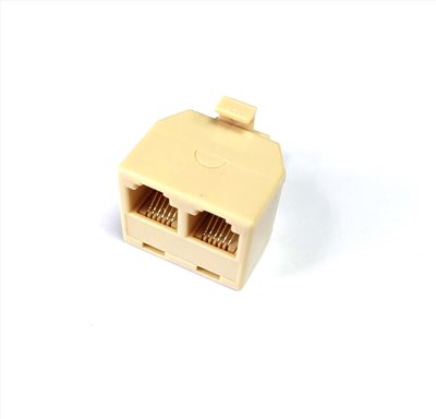 6P6C 公-2母 電話轉接頭