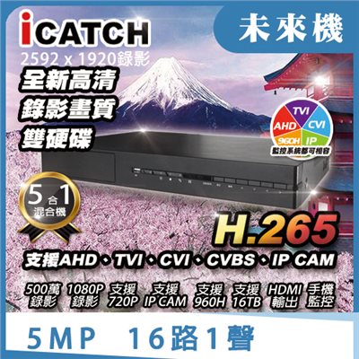 未來機 5MP 16路1聲(雙硬碟)
