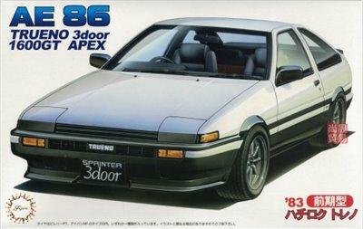 FUJIMI 1/24 TOYOTA Trueno AE86 三門 1600GT APEX 前期型 1983 富士美 ID52 組裝模型
