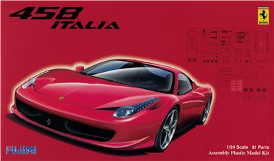 FUJIMI 1/24 Ferrari 458 ITALIA 富士美 RS81 組裝模型