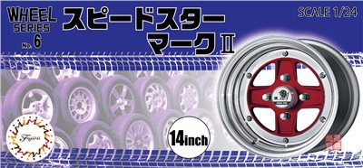FUJIMI 1/24 SpeedStar MarkII 14吋胎圈組 富士美 W6 組裝模型