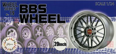 FUJIMI 1/24 BBS Wheel 20吋 胎圈組 富士美 W19 組裝模型
