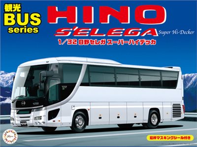 FUJIMI 1/32 HINO SELEGA Super Hi-Decker 富士美 觀光巴士1 組裝模型