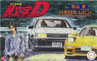 FUJIMI 1/24 頭文字D AE86 Levin 秋山渉 富士美 ISD6 組裝模型