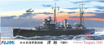 FUJIMI 1/700 日本海軍敷設艦 津輕 前期型 1941 設雷艦 富士美 特24 組裝模型