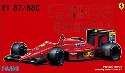 FUJIMI 1/20 Ferrari F1-87/88C 富士美 GP6 組裝模型
