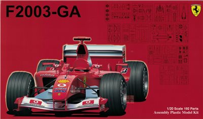 FUJIMI 1/20 Ferrari F2003-GA Japan/Italy/Monaco/Spainl GP 富士美 GP23 組裝模型