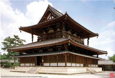 FUJIMI 1/150 法隆寺 金堂 富士美 建3 組裝模型