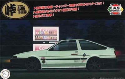 FUJIMI 1/24 TOYOTA Trueno AE86 新底盤機構 富士美 組裝模型