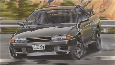 FUJIMI 1/24 NISSAN R32 SKYLINE GT-R 新底盤機構 富士美 組裝模型