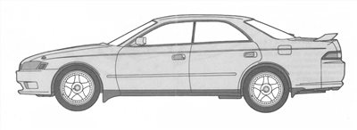 FUJIMI 1/24 TOYOTA MarkII TOURER S 富士美 ID306 組裝模型