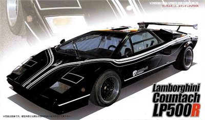 FUJIMI 1/24 Lamborghini Countach LP500R 富士美 RS39 組裝模型