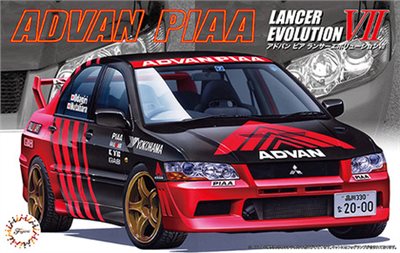 FUJIMI 1/24 ADVAN PIAA Lancer Evolution VII EVO7 富士美 ID307 組裝模型