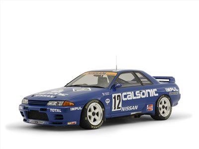 FUJIMI 1/12 CALSONIC SKYLINE GT-R 1993 JTC 富士美 AXES9 組裝模型