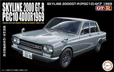 FUJIMI 1/24 NISSAN PGC-10 SKYLINE GT-R 4門 1969 富士美 ID3 組裝模型