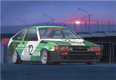 FUJIMI 1/24 TRAMPIO AE86 LEVIN 富士美 ID320 組裝模型