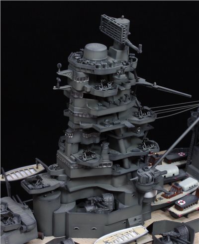 FUJIMI 1/350 航空戰艦 伊勢 日向 艦橋 富士美 日本海軍 組裝模型