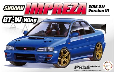 FUJIMI 1/24 SUBARU IMPREZA Sti VI 付 GT-W 大尾翼 富士美 ID327 組裝模型
