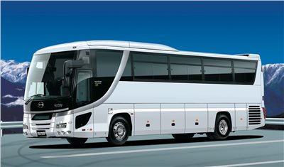 FUJIMI 1/32 HINO SELEGA Super Hi-Decker 附駕駛及車掌小姐人形 富士美 觀光巴士1EX1 組裝模型
