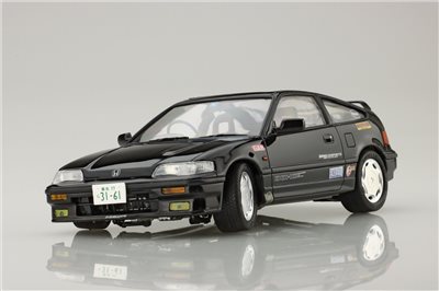 FUJIMI 1/24 Honda CR-X Si 附碳纖引擎蓋水貼 *動態底盤機構 富士美 組裝模型