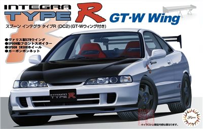 FUJIMI 1/24 Spoon Integra TypeR DC2 付 GT-W 大尾翼 富士美 ID333 組裝模型