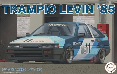 FUJIMI 1/24 TRAMPIO LEVIN AE86 1985 動態底盤機構 富士美 ID332 組裝模型