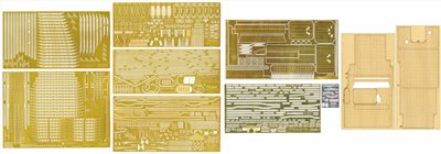 FUJIMI 1/350 航空母艦 加賀 專用蝕刻片 含木甲板  塗裝遮蓋貼 富士美 日本海軍 組裝模型
