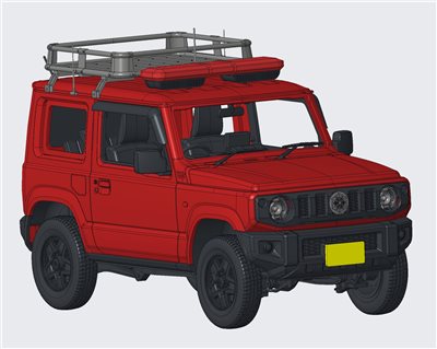 FUJIMI 1/24 SUZUKI Jimny 消防廣報車 志太北廣報1 JB64 富士美 ID185 組裝模型