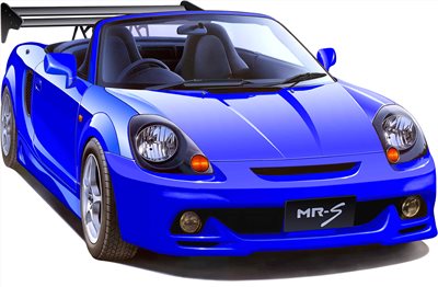 FUJIMI 1/24 TOYOTA MR-S 付 GT-W 大尾翼 富士美 ID334 組裝模型
