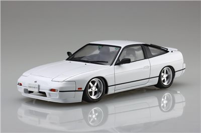 FUJIMI 1/24 NISSAN 180SX RPS13 中期型 附碳纖引擎蓋水貼 *動態底盤機構 富士美 組裝模型
