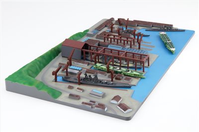 FUJIMI 1/3000 吳軍港「この世界の片隅に」包裝 付精美明信片 富士美 日本海軍 組裝模型