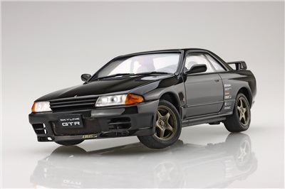FUJIMI 1/24 NISSAN SKYLINE GT-R R32 附碳纖引擎蓋水貼 *動態底盤機構 富士美 組裝模型
