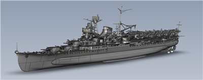 FUJIMI 1/700 航空巡洋艦 最上 全艦底 富士美 FH51 日本海軍 組裝模型