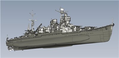 FUJIMI 1/700 重巡洋艦 伊吹 全艦底 富士美 FH55 日本海軍 組裝模型