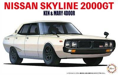 FUJIMI 1/24 NISSAN SKYLINE 2000GT-X KEN&MARY 4門 富士美 ID5 組裝模型