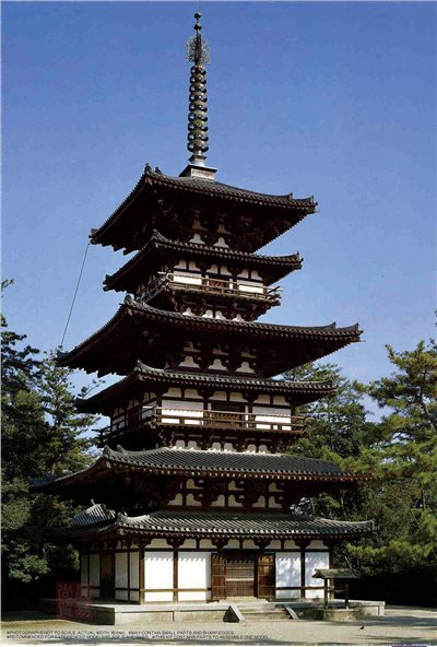 FUJIMI 1/100 藥師寺 東塔 富士美 建6 組裝模型