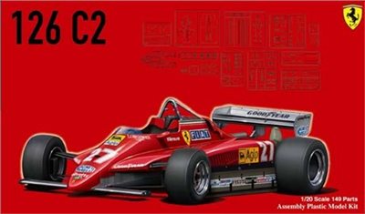 FUJIMI 1/20 Ferrari 126C2 1982 富士美 GP2 組裝模型