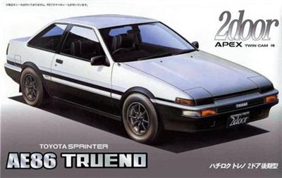 FUJIMI 1/24 AE86 Trueno 雙門 APEX 後期型 1985 富士美 ID57 組裝模型