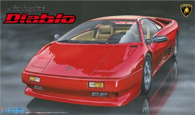 FUJIMI 1/24 Lamborghini Diablo 4WD VT Blackstar 富士美 RS67 組裝模型