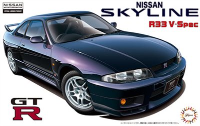 FUJIMI 1/24 Nissan R33 Skyline GT-R V-spec 1995 富士美 ID39 組裝模型