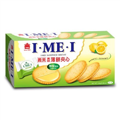 義美檸檬薄餅夾心144g