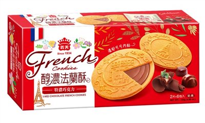 義美法蘭酥-巧克力132g