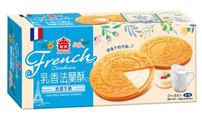 義美法蘭酥-牛奶132g