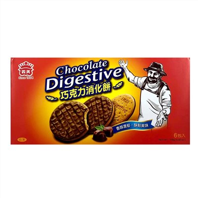 義美巧克力消化餅156g