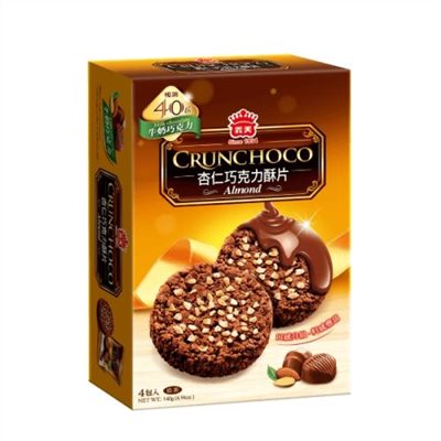 義美杏仁巧克力酥片-牛奶巧克力140g