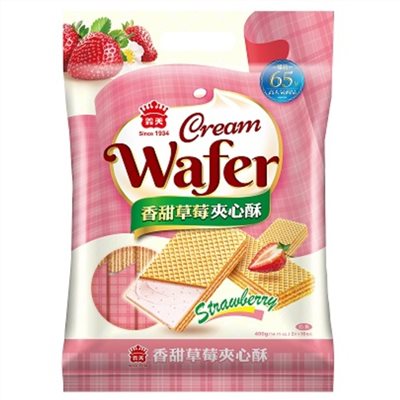 義美夾心酥經濟包-草莓400g