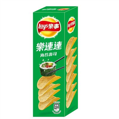 樂事樂連連意合包洋芋片-海苔壽司(60g)
