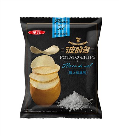 華元波的多洋芋片-鹽之花(43g*10包/箱)