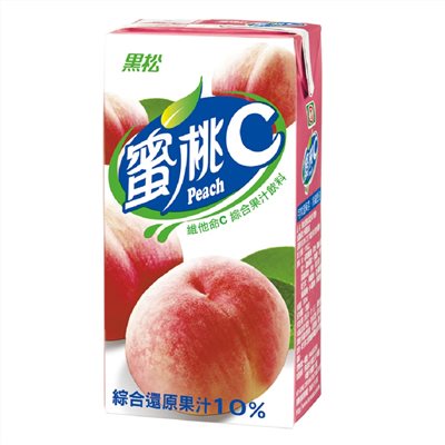 黑松-蜜桃C果汁(300ml*24入/箱)