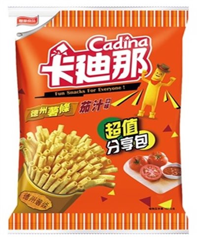 卡迪那德州薯條-茄汁口味(38gX12包/箱)